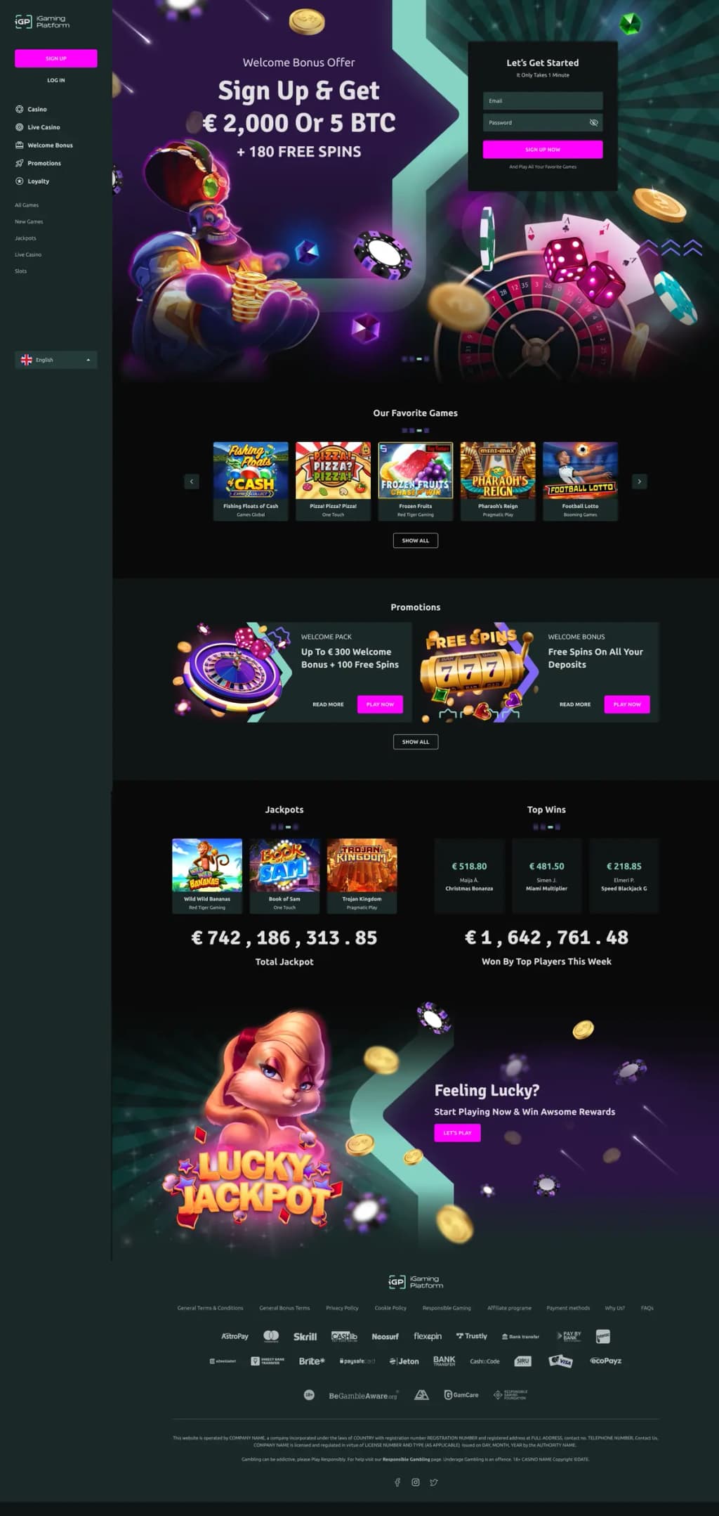 acquire-mania template-card